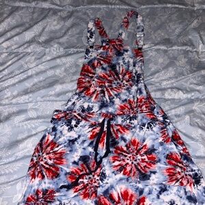 Floral Tie-Dye Jumpsuit